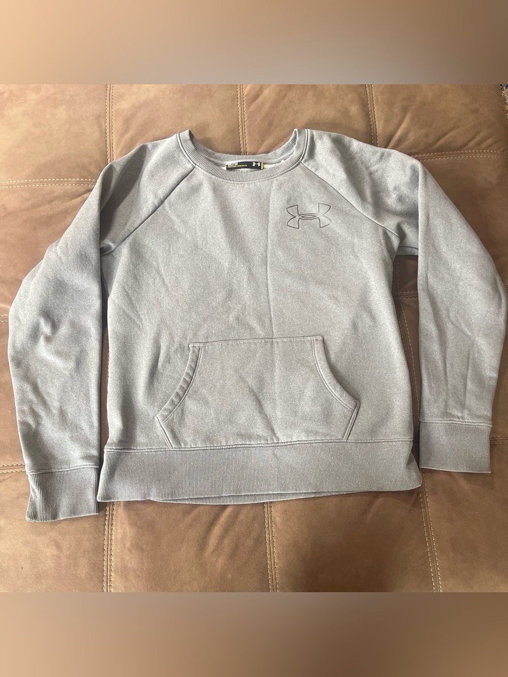 Under Armour Light Gray Crew Pullover Sweatshirt